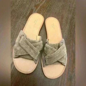 Rag and Bone Suede Cris Cross Flats Slip On Sandals Size 36 USA 6.5